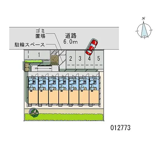 ★手数料０円★大阪市東住吉区鷹合 月極駐車場